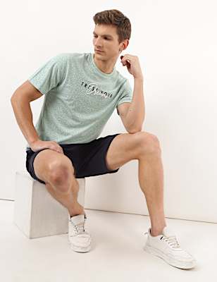 Cotton Mix Plain Regular Fit Short