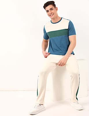 Cotton Mix Plain Regular Fit Track Pants