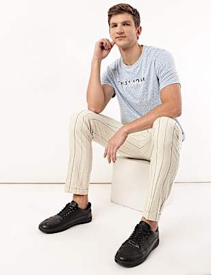 Cotton Mix Printed Crew Neck Tshirt