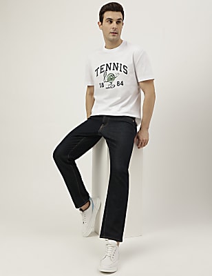 Pure Cotton Printed Round Neck T-Shirt