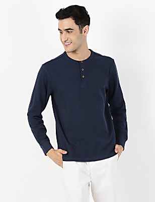 Long Sleeve Henley Tee