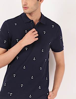 AOP Anchor Polo T-Shirt