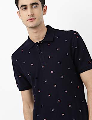 Printed Polo T-Shirt