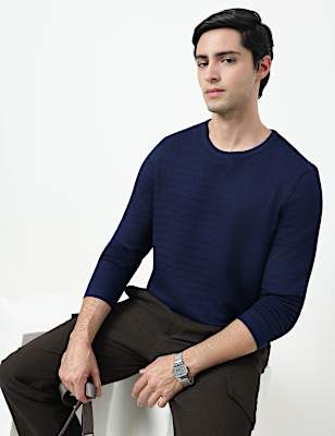 POPCORN TEXTURE DESIGN LS TEE