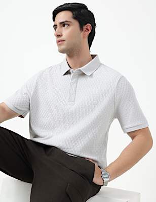 SS TWO TONE STRUCTURESMART ZIP POLO