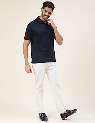 Premium Autograph  Jacquard Collar Polo