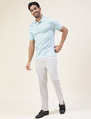 Premium Jacquard Polo With Tipping