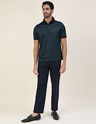 Premium Jacquard Polo With Tipping