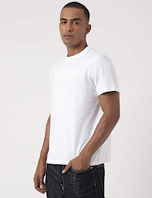 Pure Cotton Embroidered Pullover T-Shirt