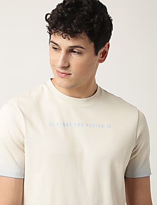 Pure Cotton Ombre Crew Neck T-Shirt