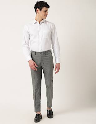 Plain Slim Fit Trouser