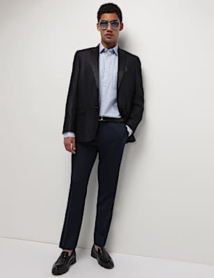 Mid Waist Slim Fit Formal Trousers