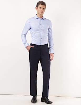 Plain Regular Fit Trousers