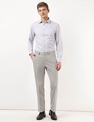 Plain Regular Fit Trousers