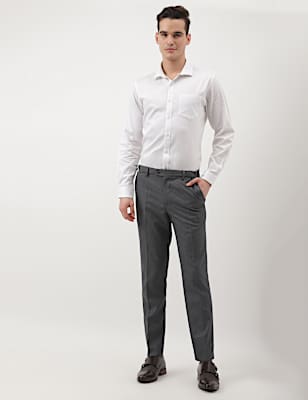 Plain Slim Fit Trousers