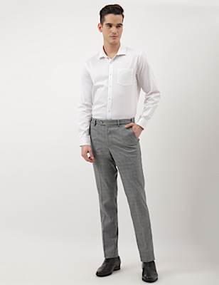 Checks Slim Fit Trousers