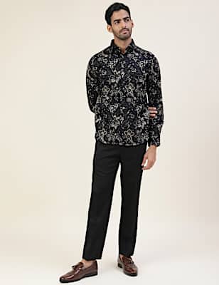 Premium Solid Sateen Regular Fit Trouser