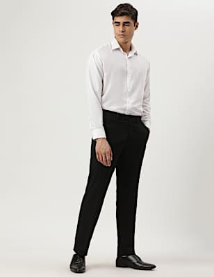 Tailored Fit Plain Trousers