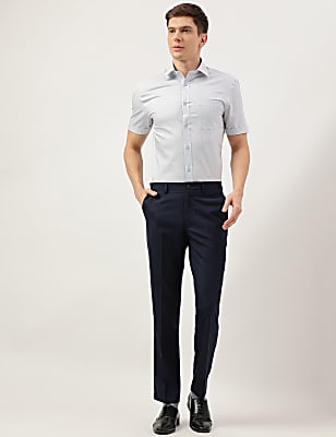 Slim Fit Solid Trousers
