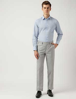 Plain Regular Fit Trousers