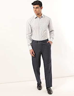 Crease Resistant Regular Fit Design Trouser