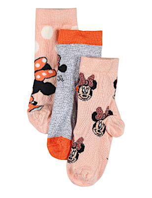 3pk Minnie Mouse Socks