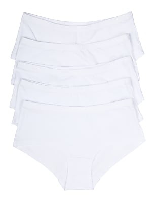 5 Pack Plain Cotton Mix Shorts