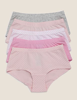 Pack of 5 Cotton Mix  Seamless Knickers