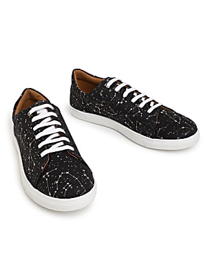 Pure Leather Lace Up Printed Sneakers