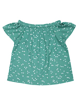 Pure Viscose Printed Off Shoulder Top