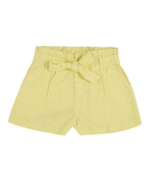 Flax Linen Mix Plain Regular Fit Short