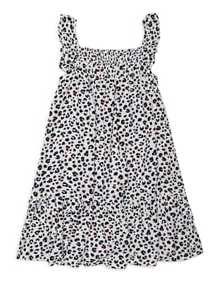 Pure Viscose Printed Square Neck Dress