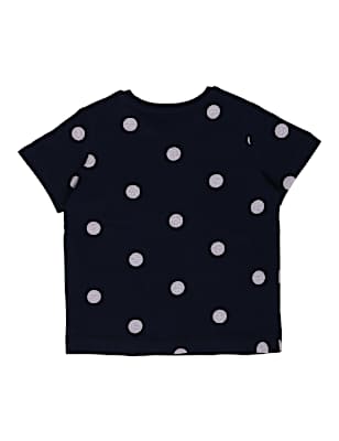Cotton Mix Printed Round Neck T-Shirt