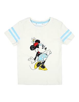 H Minnie Mouse Tee (2-7 Yrs)