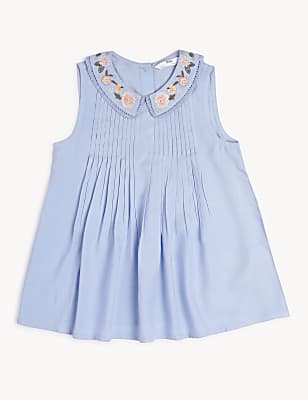 Floral Embroidered Round Neck Top