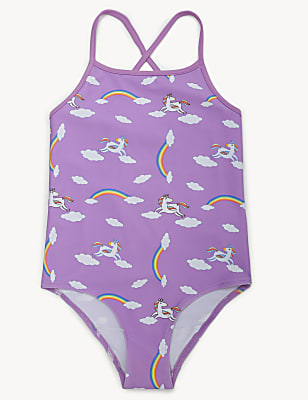 Polyamide Blend Printed Swimsuit