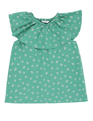 Pure Viscose Floral Round Neck Top