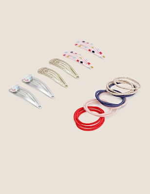 Girls Heart Hairbands & Clip