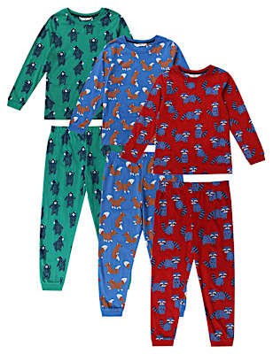 6 Pack Pure Cotton Printed Nightwear