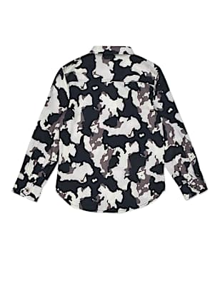 Pure Cotton Camouflage Spread Collar Shirt