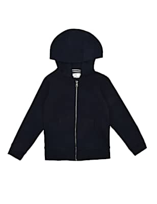 Cotton Mix Plain Hooded Neck Sweatshirt
