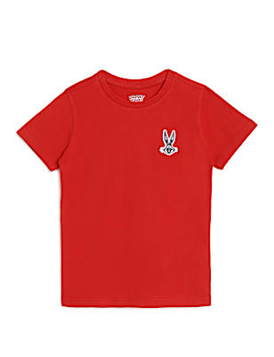 Pure Cotton Applique Crew Neck T-shirt