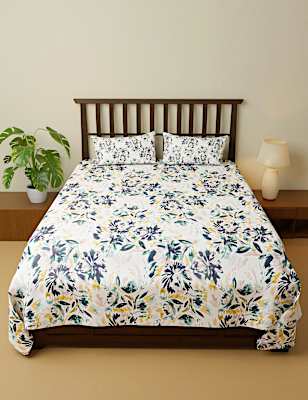 Pure Cotton Printed Super King Bedsheet Set