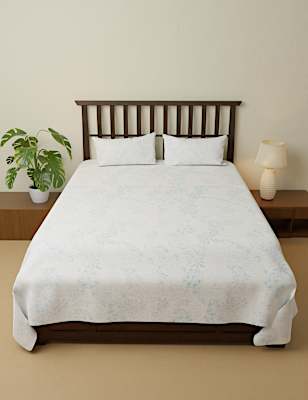 Pure Cotton Printed King Size Bedsheet Set