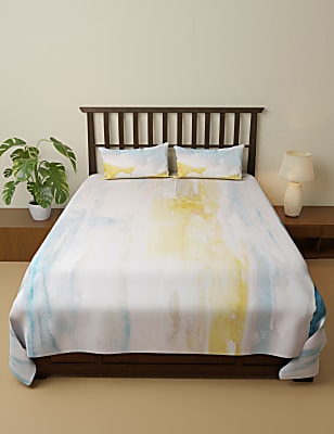Pure Cotton Printed King Size Bedsheet Set