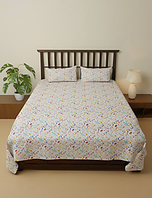 Pure Cotton King Size Bedsheet Set
