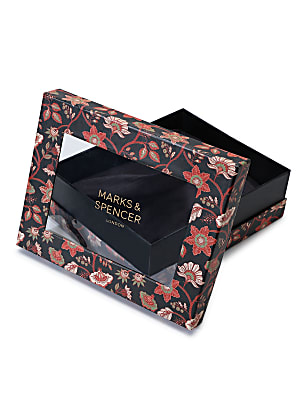 Floral Print Gift Box (Black)