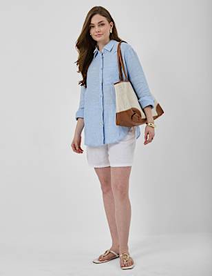 Linen Rich Drawstring Shorts