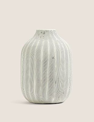 Medium Linear Striped Vase