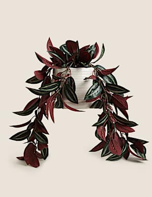 Artificial Red Ivy in Pot